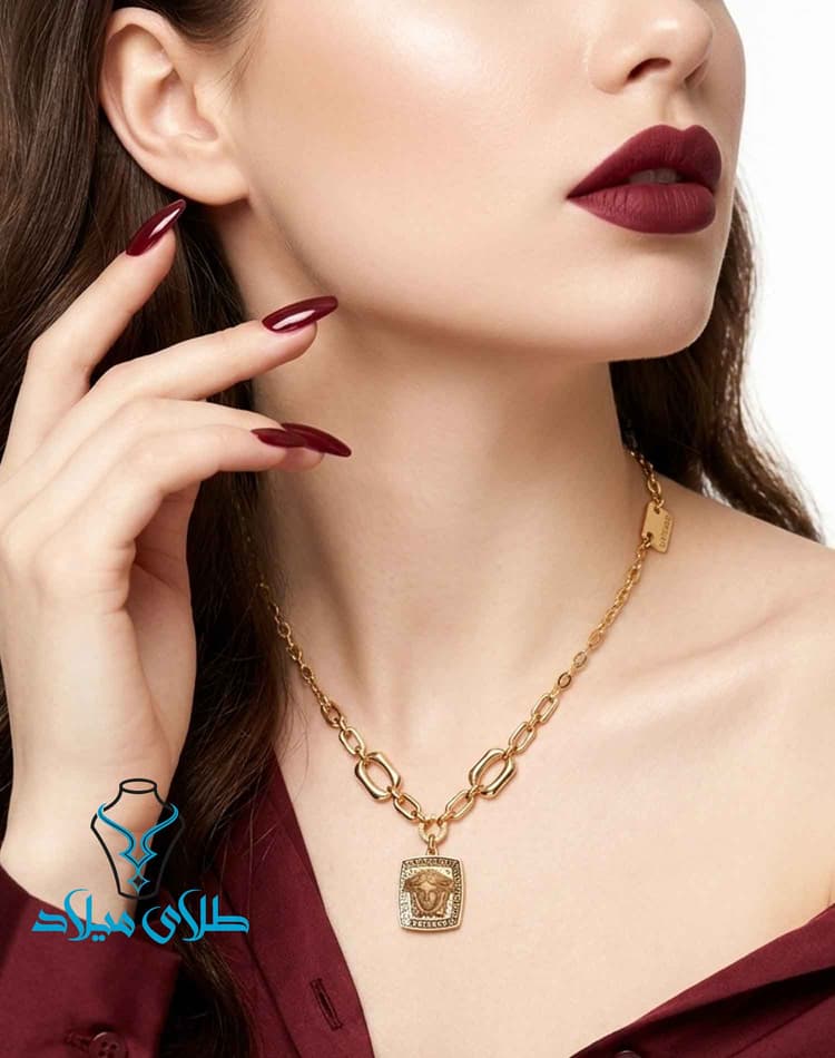 گردنبند طلا ورساچ کد13 · گردنبند ورساچه · 18 عیار · 12.77 گرم