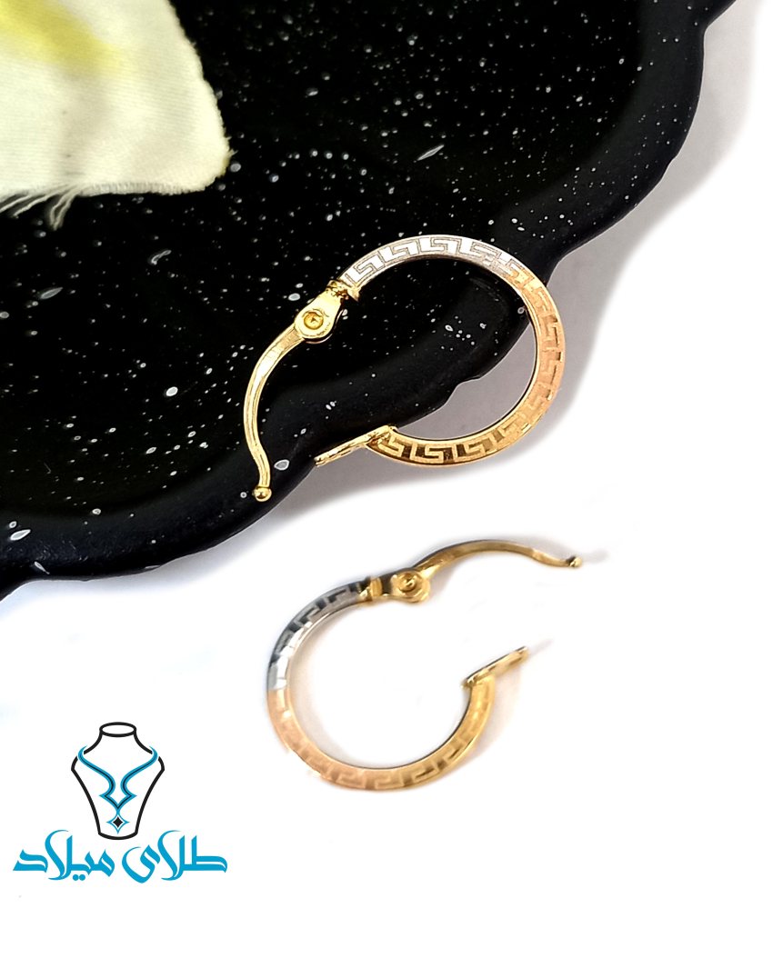 گوشواره حلقه‌ای ورساچ کد38 · گوشواره حلقه‌ ای