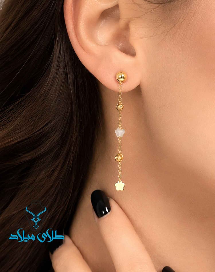 گوشواره آویز ژیوا · گوشواره آویز طلا