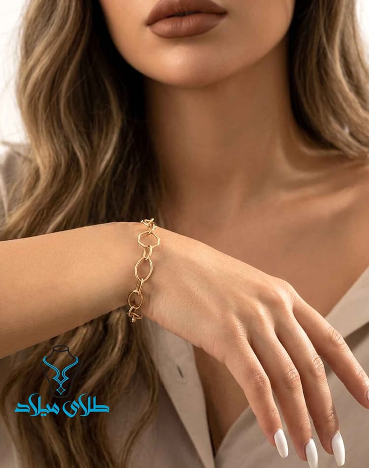 دستبند کد29 · دستبند زنجیری · 18 عیار · 3.02 گرم