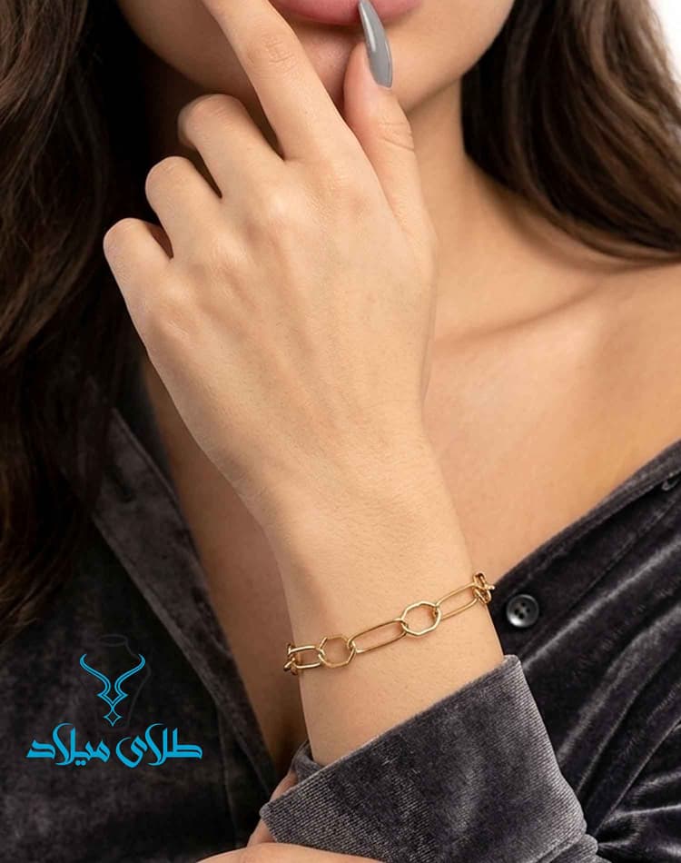 دستبند کد31 · دستبند زنجیری · 18 عیار · 2.9 گرم