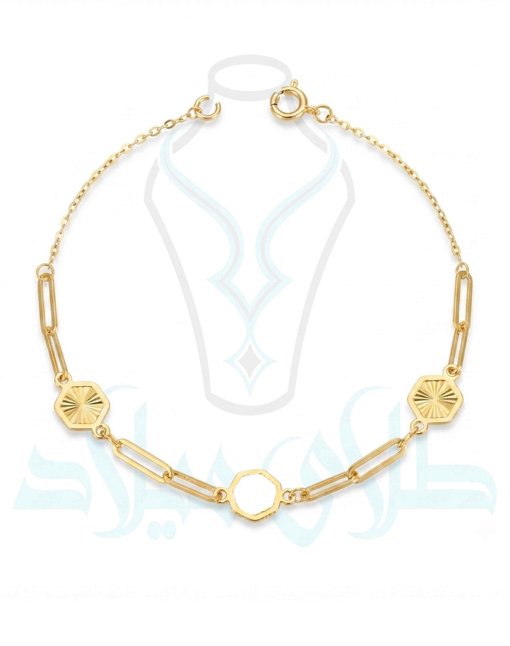 دستبند کد84 · دستبند زنجیری · 18 عیار · 0.95 گرم