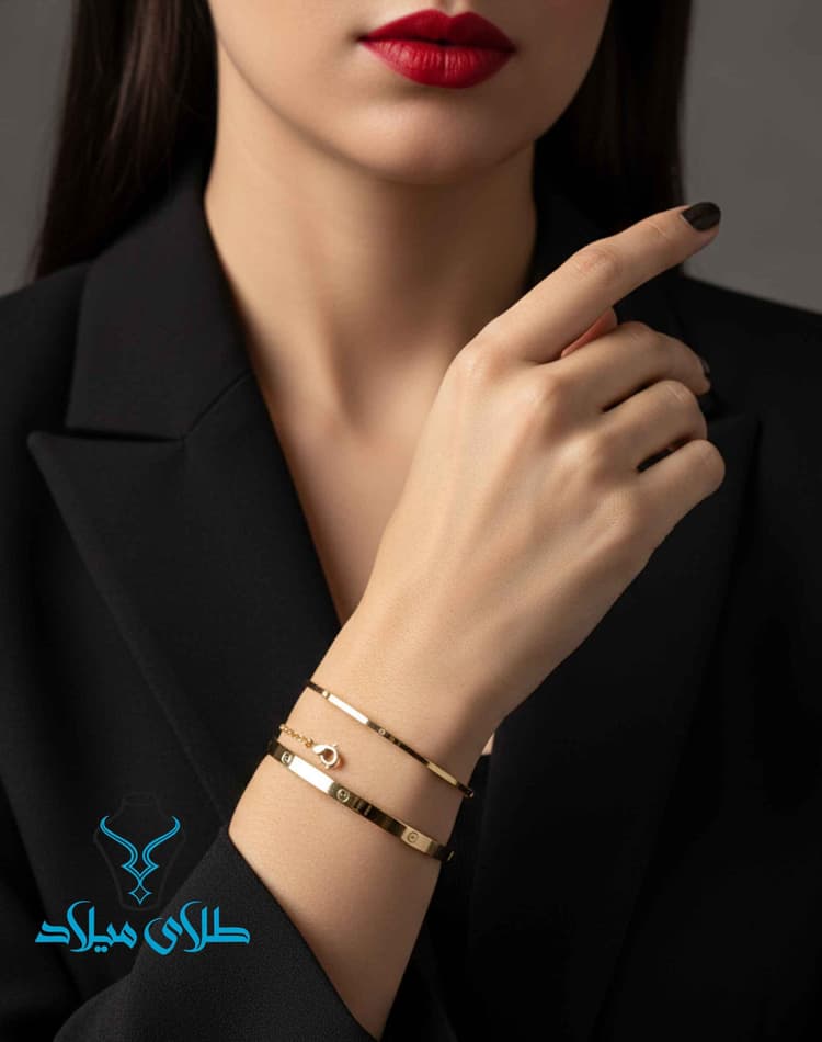 دستبند النگویی کارتیه کد12