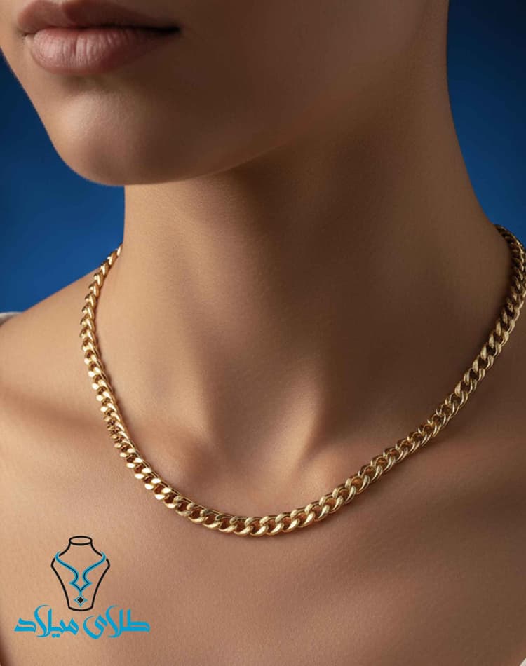 گردنبند کارتیه کد29 · گردنبند مردانه طلا · 18 عیار · 9.07 گرم