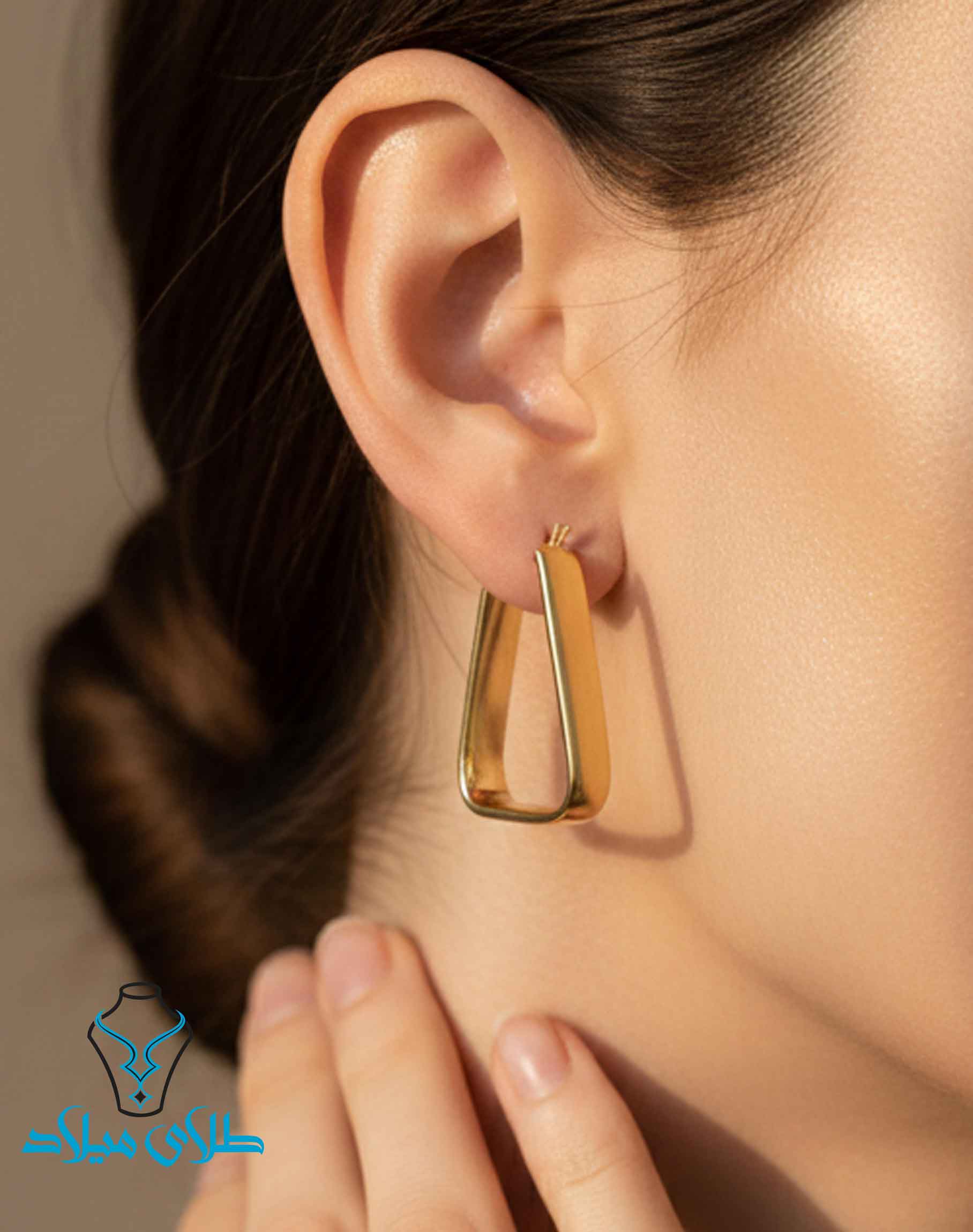 گوشواره حلقه ای کد28 · گوشواره حلقه‌ ای · 18 عیار · 3.31 گرم