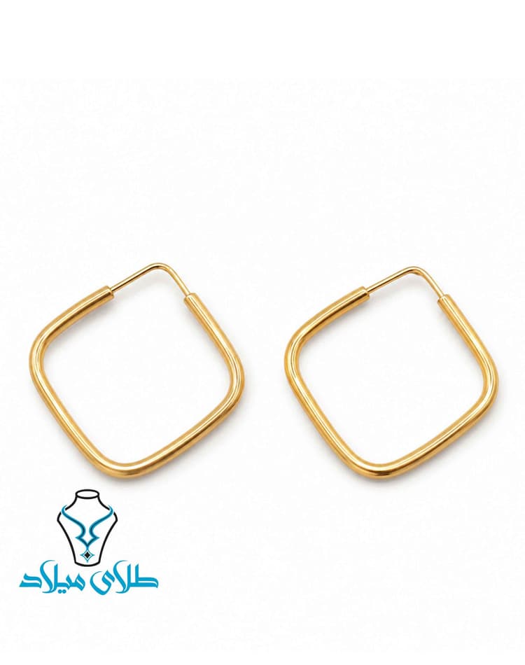 گوشواره حلقه ای کد67 · گوشواره حلقه‌ ای · 18 عیار · 0.55 گرم