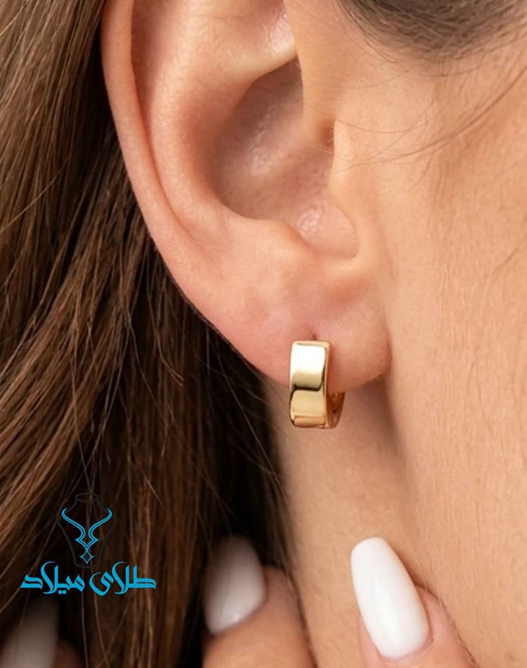 گوشواره حلقه ای کد13 · گوشواره حلقه‌ ای · 18 عیار · 2.91 گرم