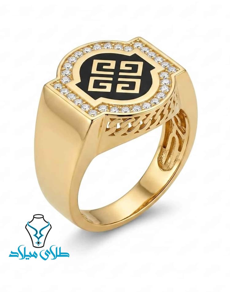 انگشتر مردانه کد32 · انگشتر طلا مردانه · 18 عیار · 5.21 گرم
