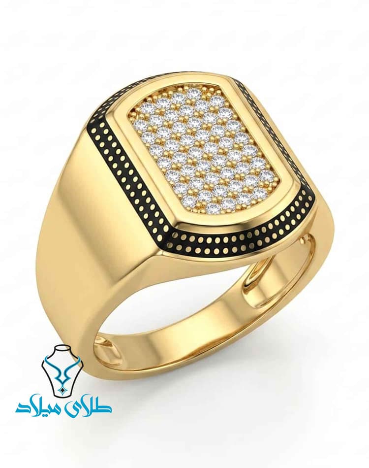 انگشتر مردانه کد33 · انگشتر طلا مردانه · 18 عیار · 5.77 گرم