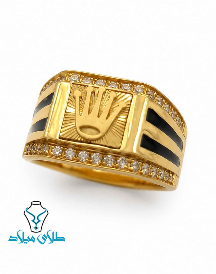 انگشتر مردانه کد34 · انگشتر طلا مردانه · 18 عیار · 8.25 گرم