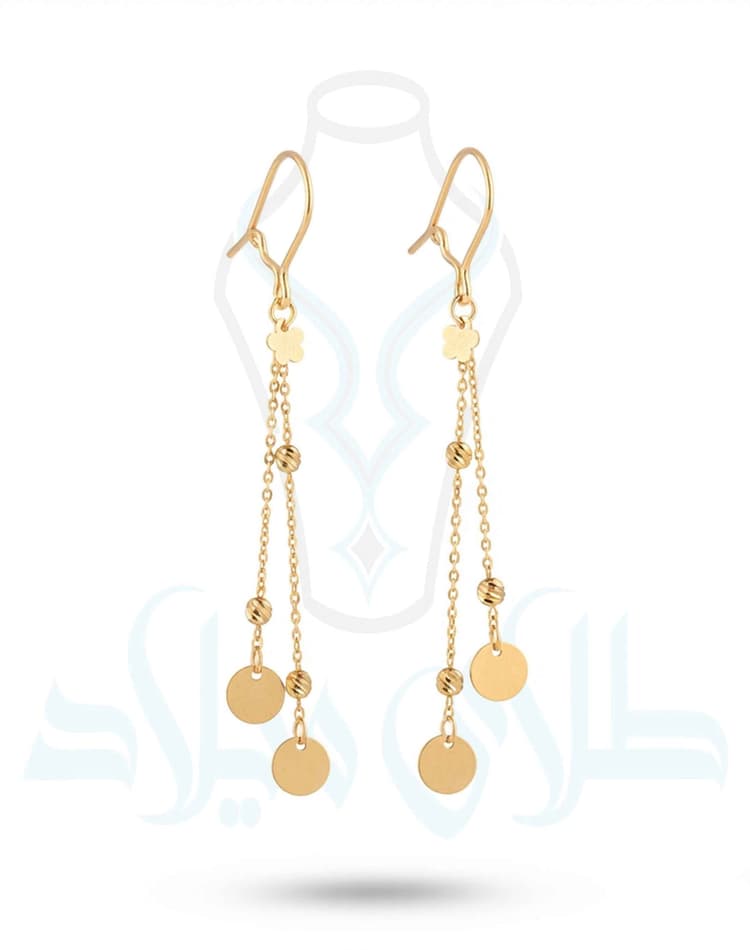 گوشواره آویز کد49 · گوشواره آویز طلا · 18 عیار · 2.03 گرم