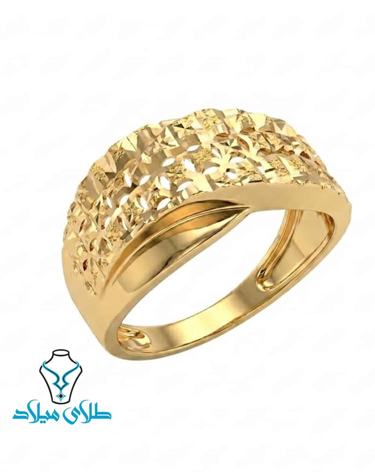 انگشتر کد66 · انگشتر بدون نگین طلا · 18 عیار · 3.26 گرم