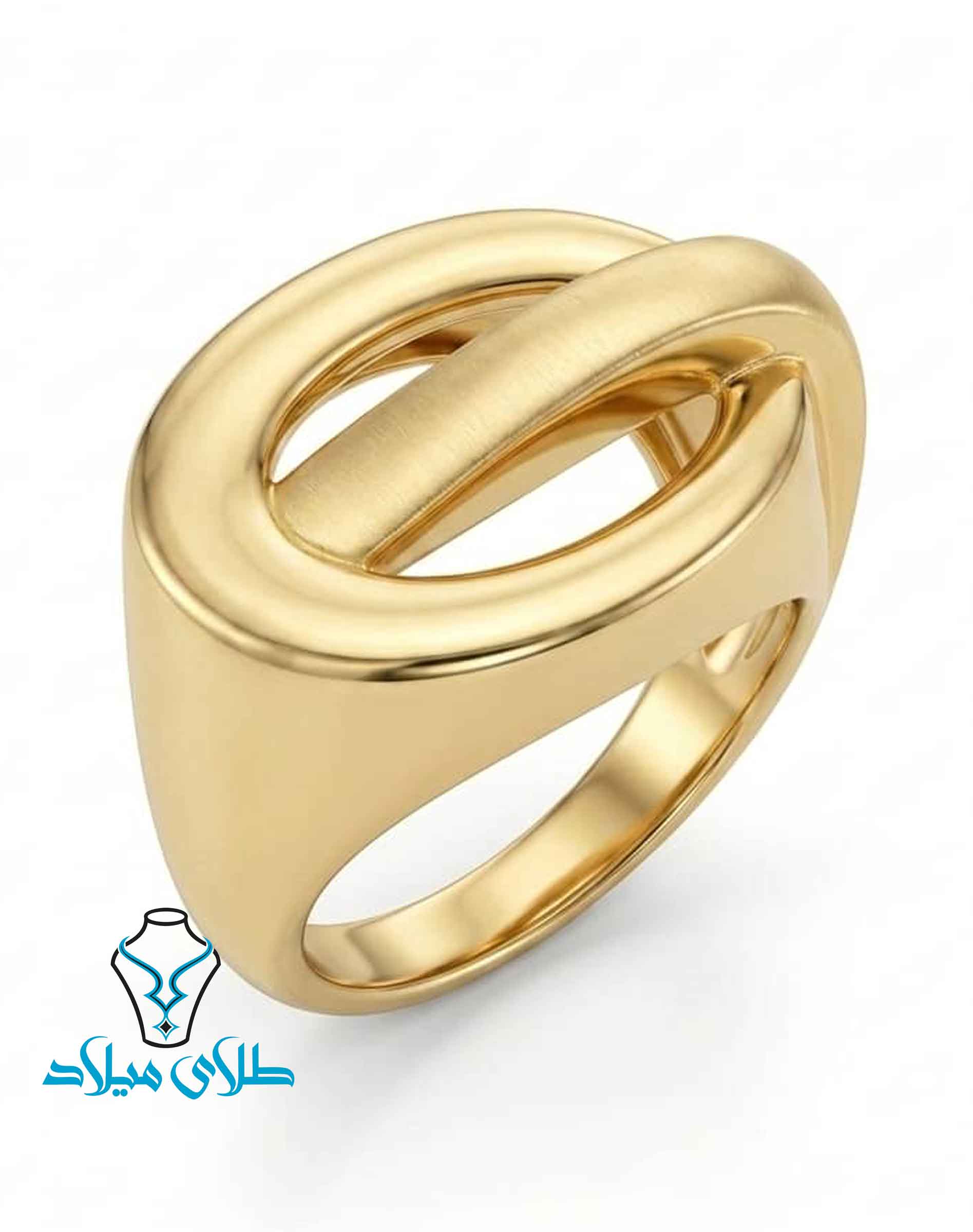 انگشتر کد85 · انگشتر بدون نگین طلا · 18 عیار · 3.57 گرم