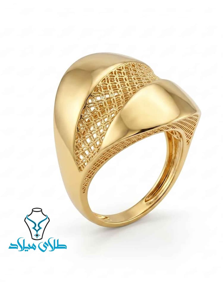 انگشتر کد60 · انگشتر توری طلا · 18 عیار · 3.46 گرم