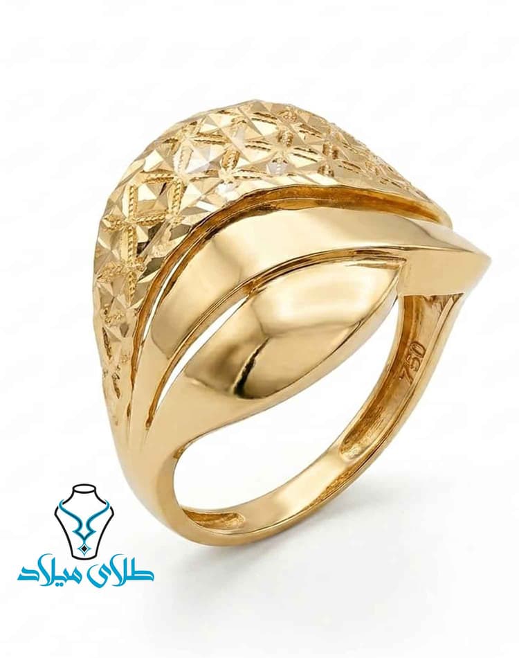 انگشتر کد83 · انگشتر بدون نگین طلا · 18 عیار · 2.54 گرم