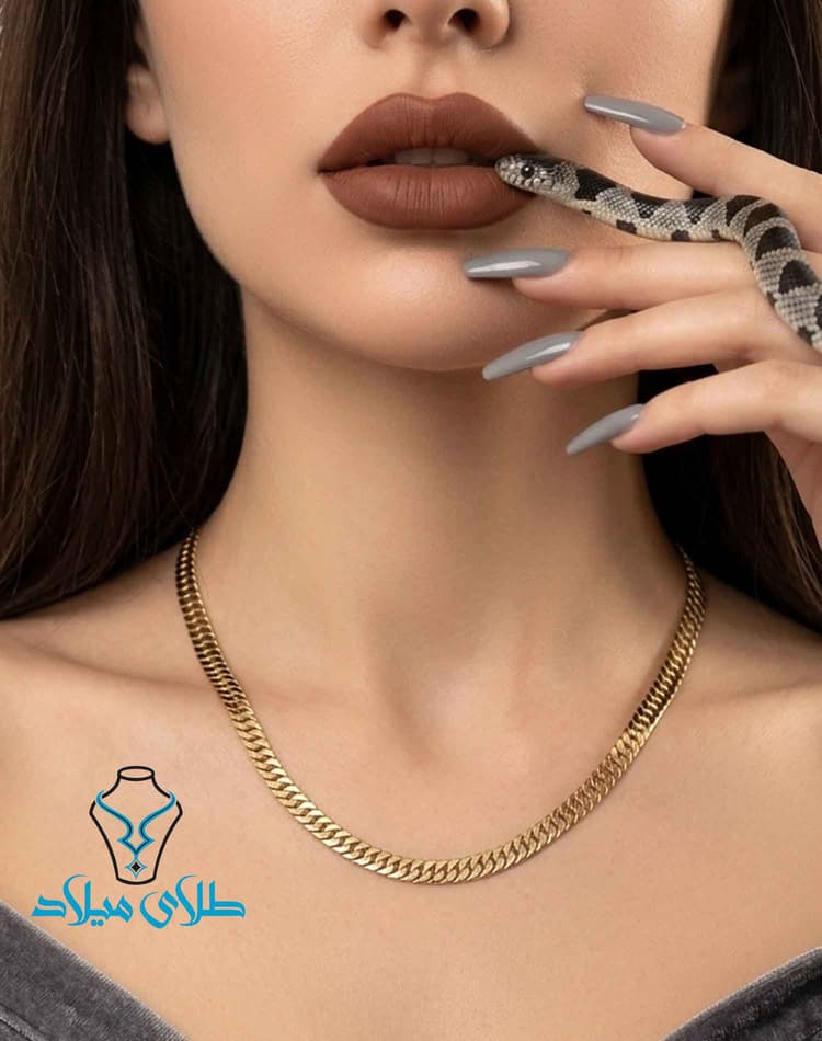 گردنبند اسپرت کد24 · گردنبند مردانه طلا · 18 عیار · 19.69 گرم
