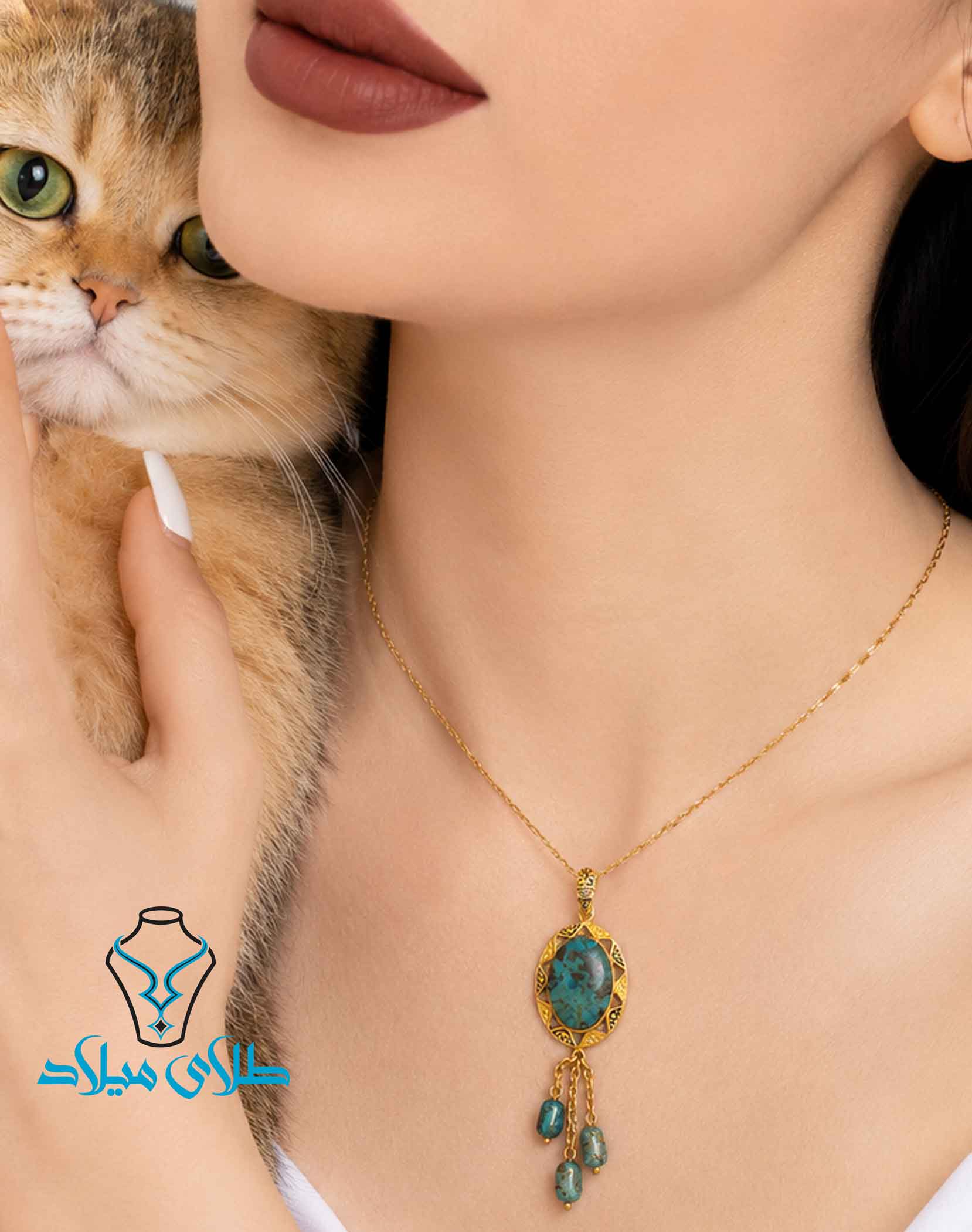 پلاک فیروزه کد9 · پلاک طلا · 18 عیار · 4.21 گرم