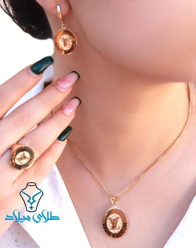 سرویس طلا لوییویتون کد2 · سرویس لویی ویتون · 18 عیار · 16.13 گرم
