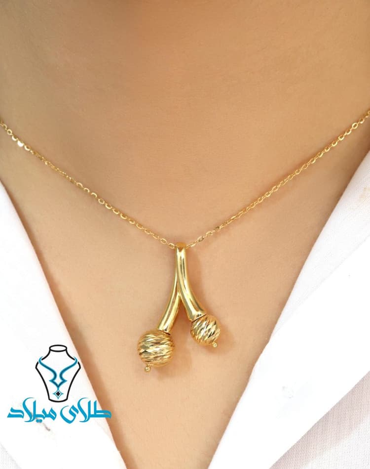 گردنبند طلا مریان · گردنبند گوی طلا · 18 عیار · 4.42 گرم