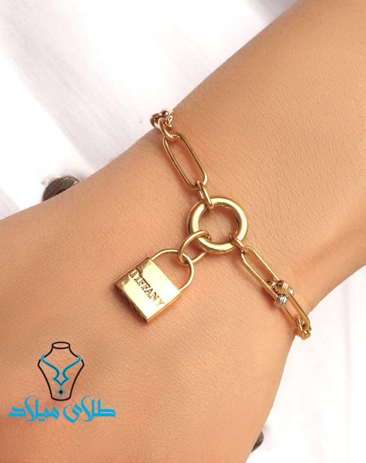 دستبند طلا تیفانی کد6 · دستبند زنجیری · 18 عیار · 7.52 گرم