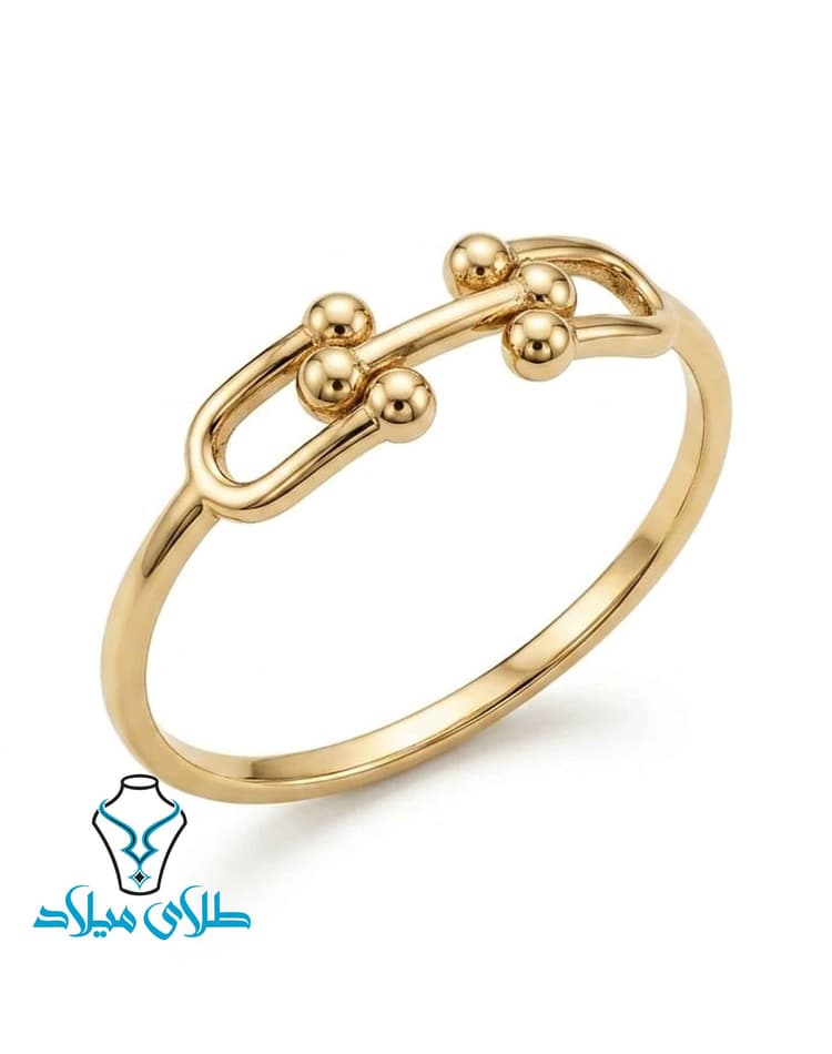 انگشتر تیفانی کد5 · انگشتر مینیمال طلا · 18 عیار · 0.97 گرم