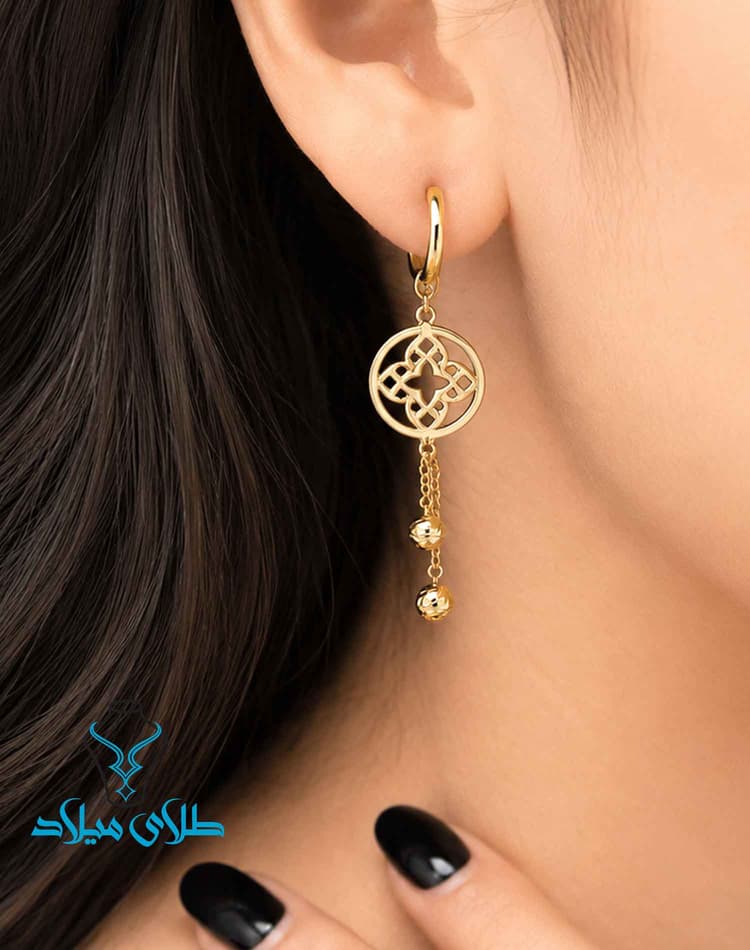 گوشواره آویز کد20 · گوشواره آویز طلا · 18 عیار · 4.53 گرم
