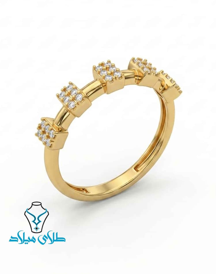 انگشتر کد187 · انگشتر مینیمال طلا · 18 عیار · 1.97 گرم