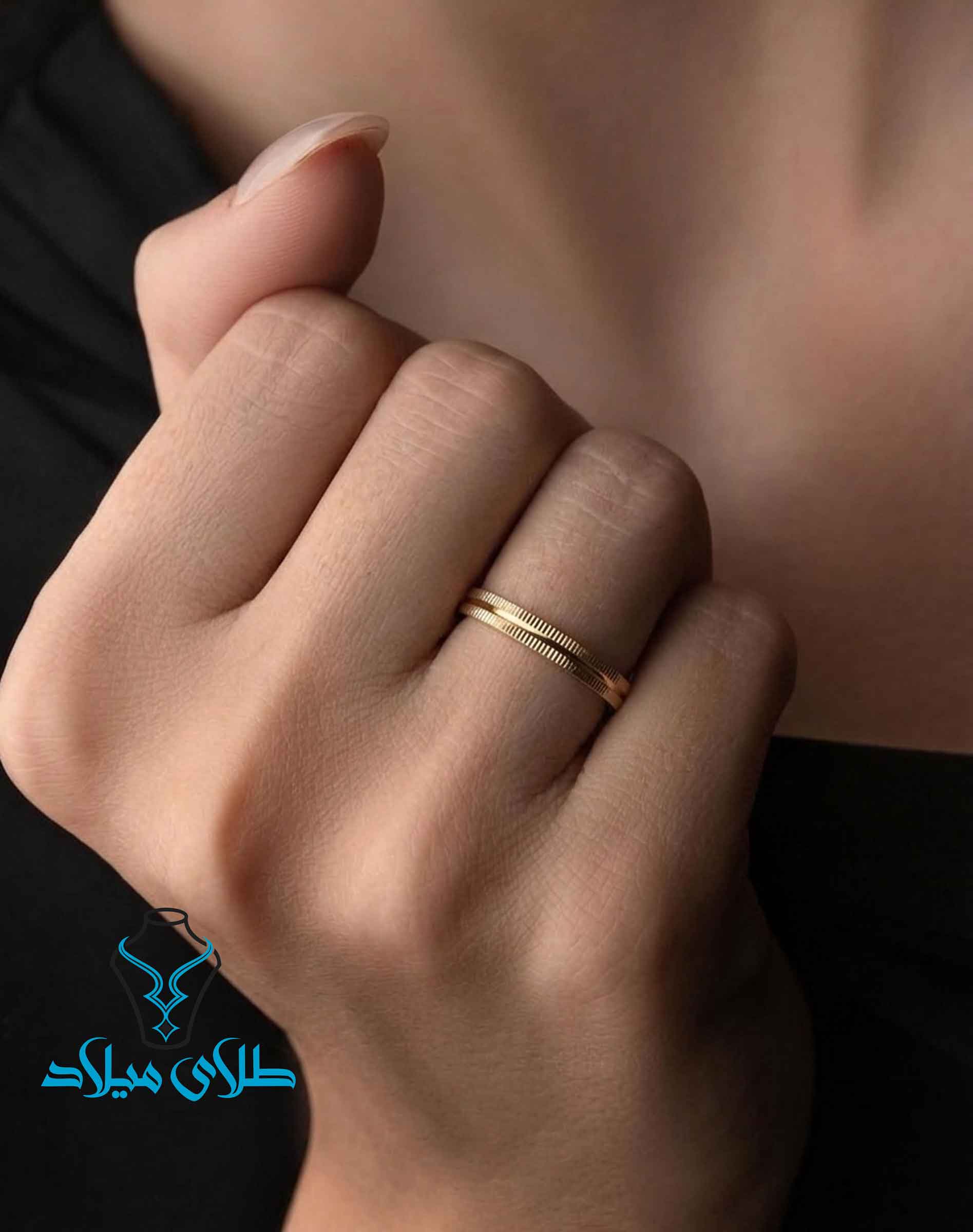انگشتر کد64 · انگشتر مینیمال طلا · 18 عیار · 0.94 گرم