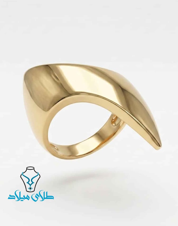 انگشتر کد206 · انگشتر بدون نگین طلا · 18 عیار · 3.12 گرم