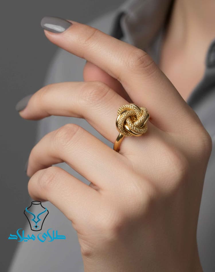 انگشتر کد207 · انگشتر بدون نگین طلا · 18 عیار · 1.9 گرم