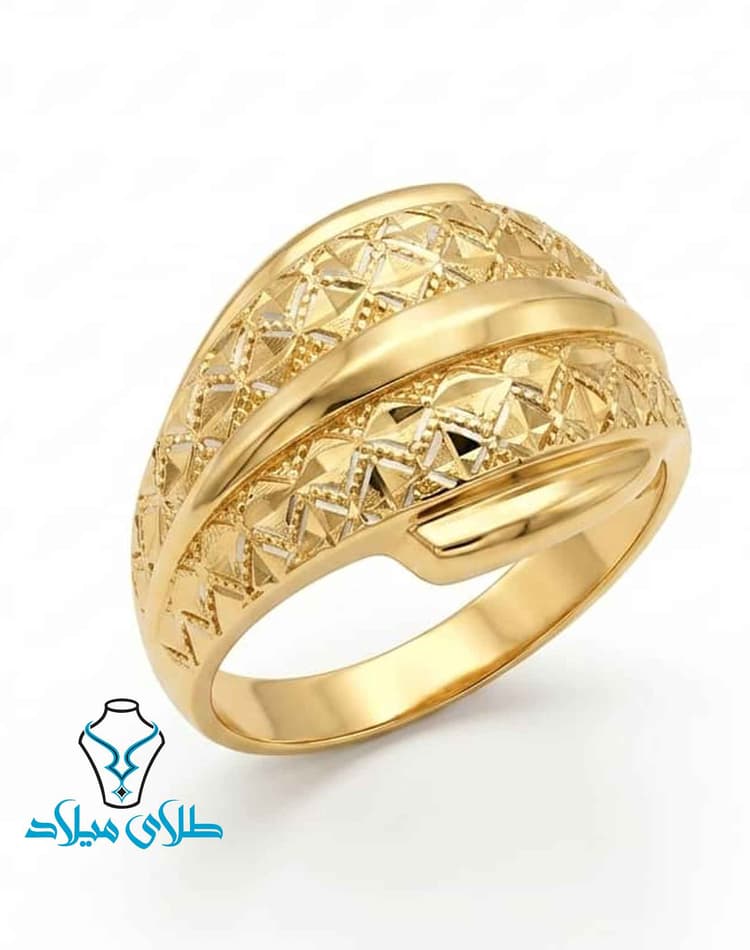 انگشتر کد231 · انگشتر بدون نگین طلا · 18 عیار · 1.65 گرم