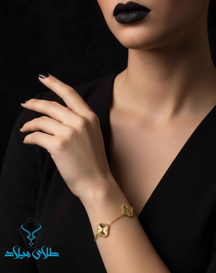 دستبند ونکلیف کد30 · دستبند زنجیری · 18 عیار · 6.28 گرم