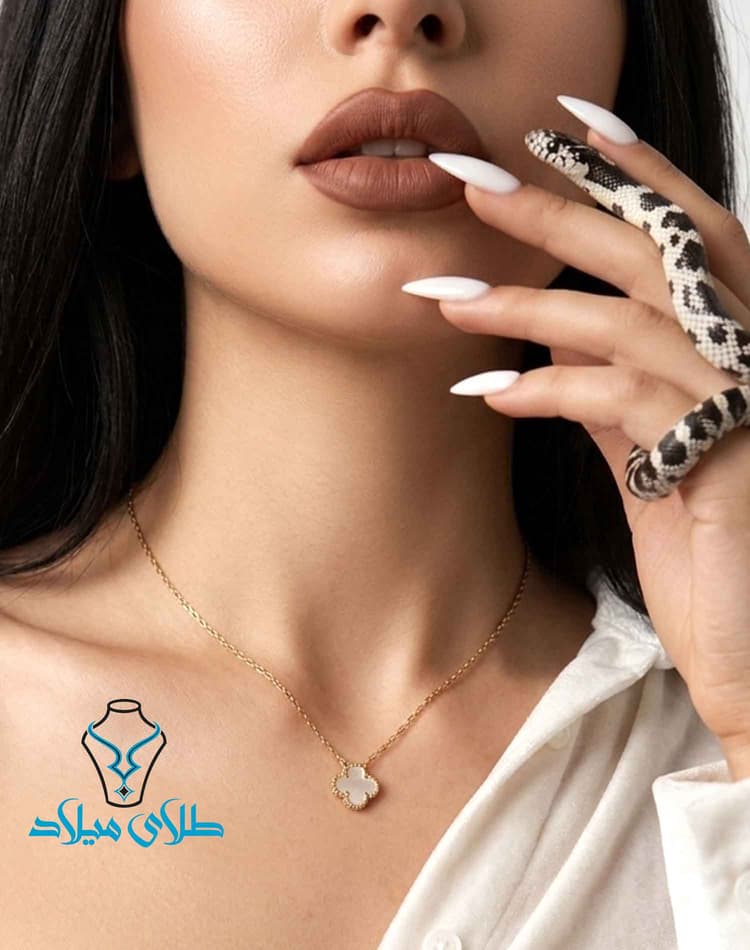 گردنبند ونکلیف کد15 · گردنبند طلا ونکلیف · 18 عیار · 3.16 گرم