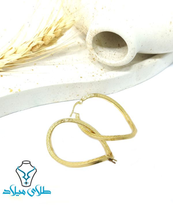 گوشواره حلقه‌ای ورساچ کد6 - Image 3