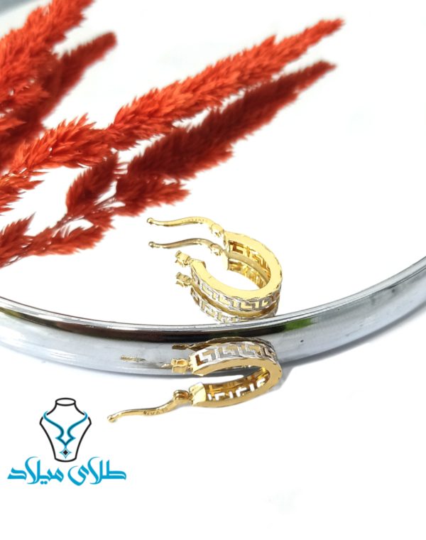 گوشواره حلقه‌ای ورساچ کد23 - Image 4
