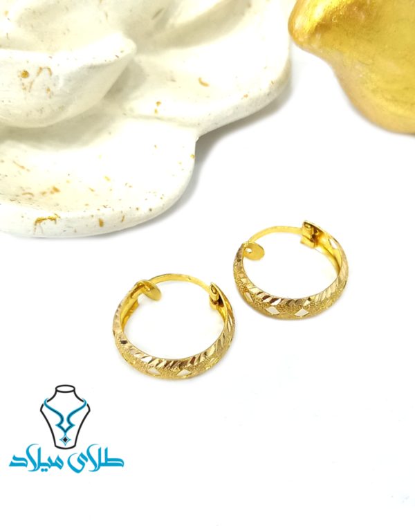گوشواره حلقه ای تابان - Image 2