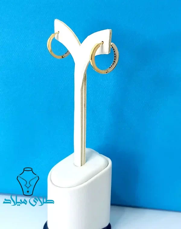 خرید آنلاین گوشواره حلقه ای از وب سایت طلای میلاد زر