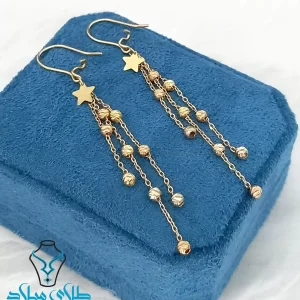 خرید گوشواره آویز طلا از گالری طلای میلاد زر