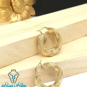 خرید گوشواره حلقه‌ ای طلا از گالری طلای میلاد زر