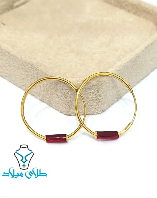 گوشواره حلقه ای ملیکا - Image 3