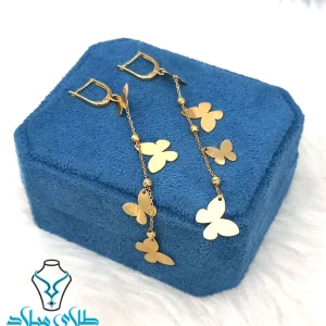 خرید گوشواره آویز پروانه