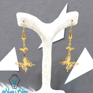 خرید گوشواره آویز پروانه