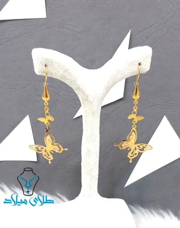 خرید گوشواره آویز پروانه