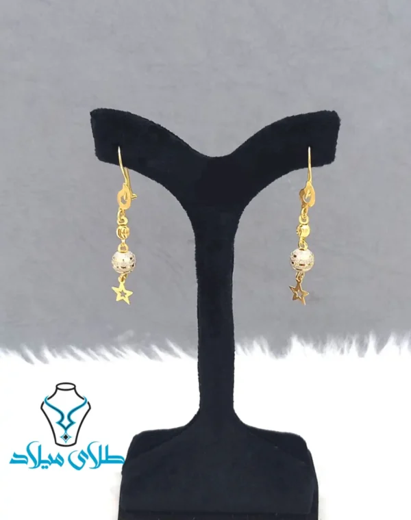 گوشواره آویز مهره ای - Image 4