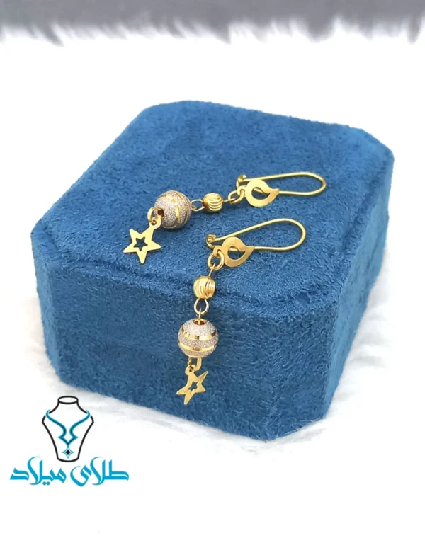 خرید گوشواره آویز مهره ای