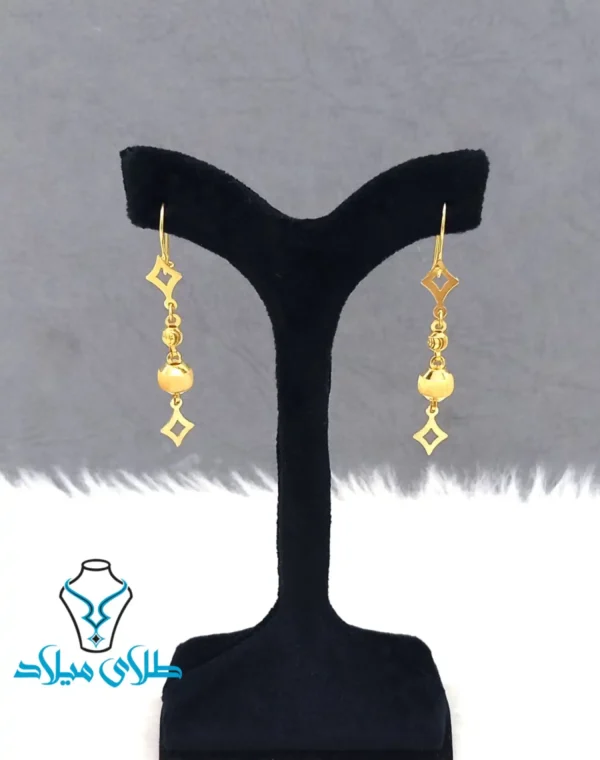 گوشواره آویز مهره ای - Image 4