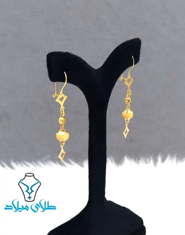 گوشواره آویز مهره ای - Image 2