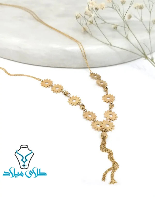 خرید گردنبند فانتزی لاله