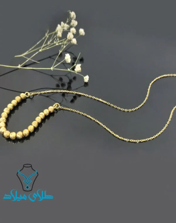 گردنبند طلا مهره ای - Image 2