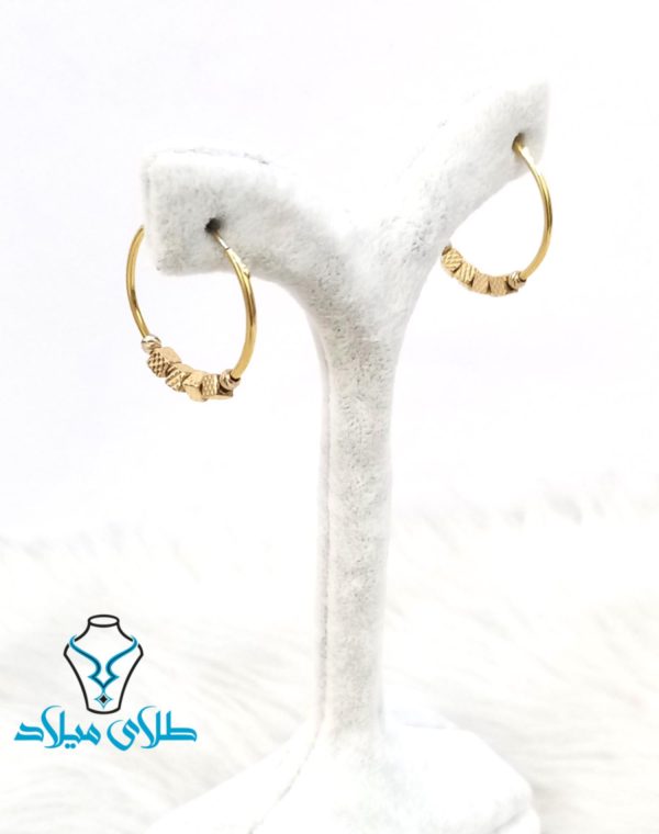گوشواره حلقه ای مهنا - Image 3